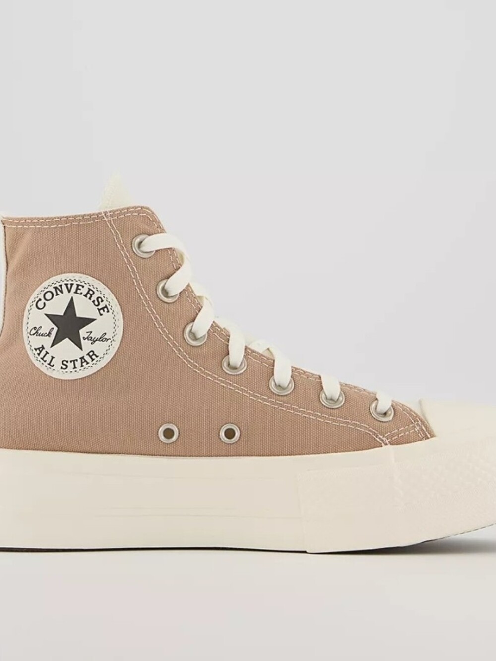 Converse Chuck Taylor All Star High Top Sneakers - Two-Tone White & Brown